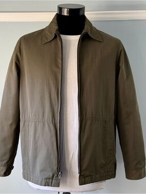 Banana Republic Men's Olive Green Lightweight Shirt Jacket